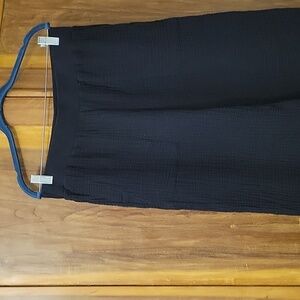 J. Jill Black Cropped Gauze Pants